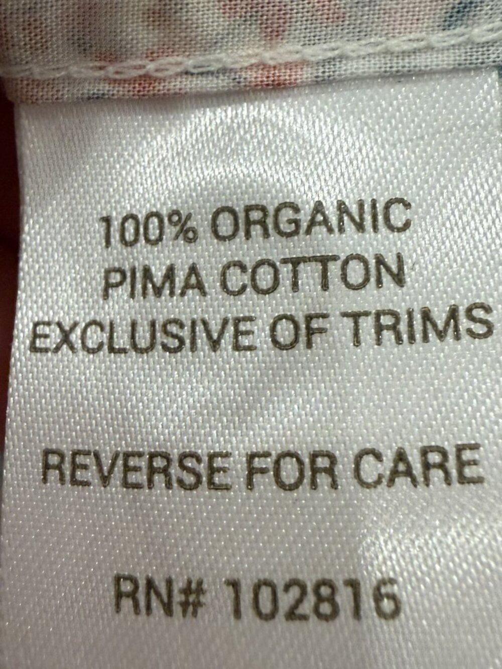 Garnet Hill 100% Organic Pima Cotton Floral Shirt | Size 12 - Picture 4 of 10